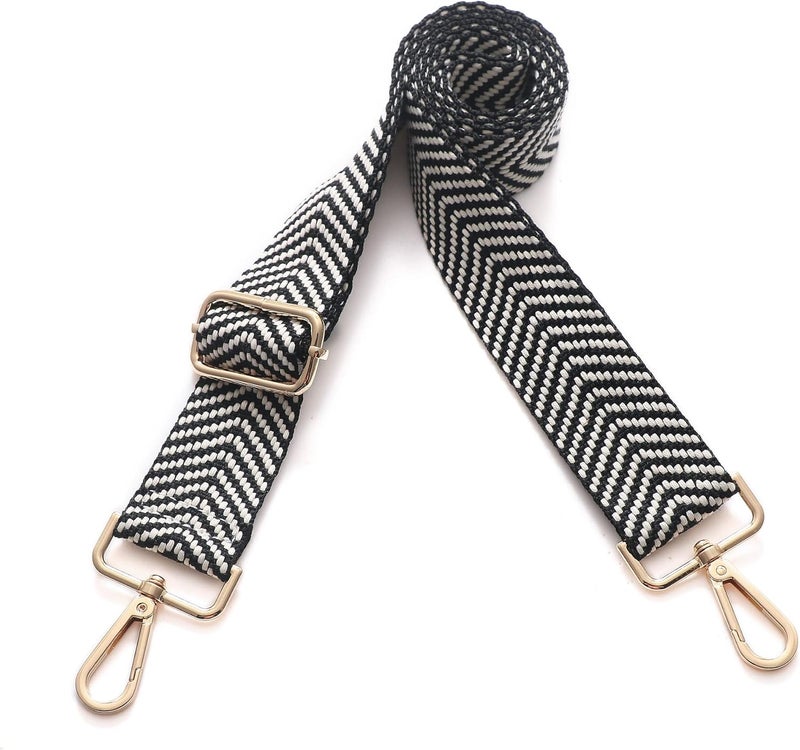 S-Jacorry Purse Strap Replacement Crossbody Wide Shoulder Strap Adjustable Canvas Straps Handbag Strap Replacement Belts - Image 2